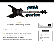 Tablet Screenshot of johnhowguitars.com